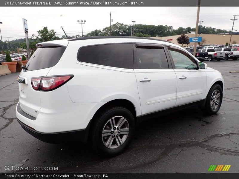 Summit White / Dark Titanium/Light Titanium 2017 Chevrolet Traverse LT AWD