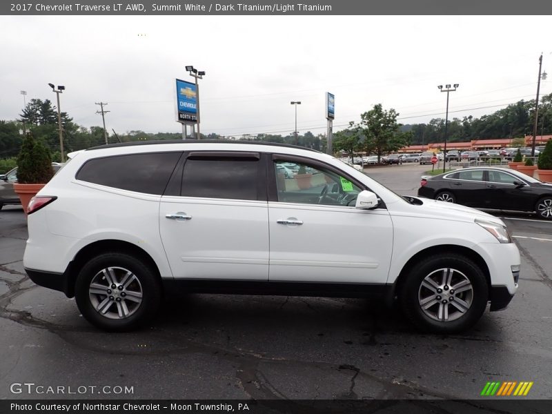 Summit White / Dark Titanium/Light Titanium 2017 Chevrolet Traverse LT AWD