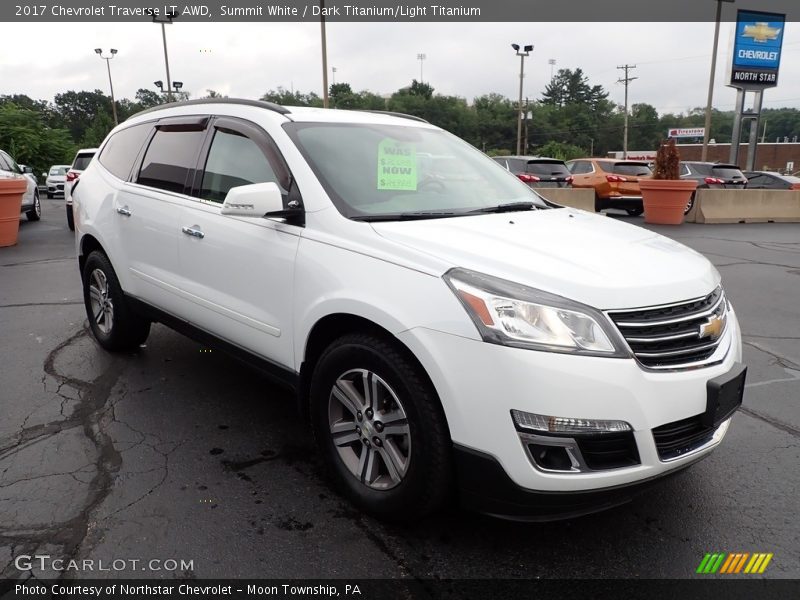 Summit White / Dark Titanium/Light Titanium 2017 Chevrolet Traverse LT AWD