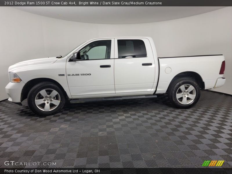 Bright White / Dark Slate Gray/Medium Graystone 2012 Dodge Ram 1500 ST Crew Cab 4x4
