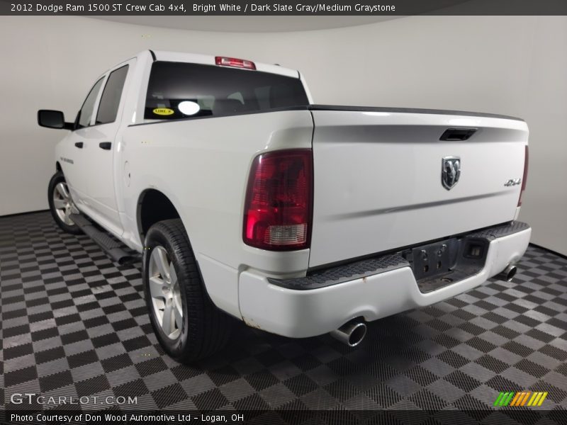 Bright White / Dark Slate Gray/Medium Graystone 2012 Dodge Ram 1500 ST Crew Cab 4x4