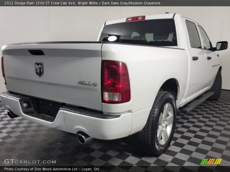 Bright White / Dark Slate Gray/Medium Graystone 2012 Dodge Ram 1500 ST Crew Cab 4x4