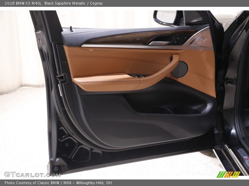 Black Sapphire Metallic / Cognac 2018 BMW X3 M40i