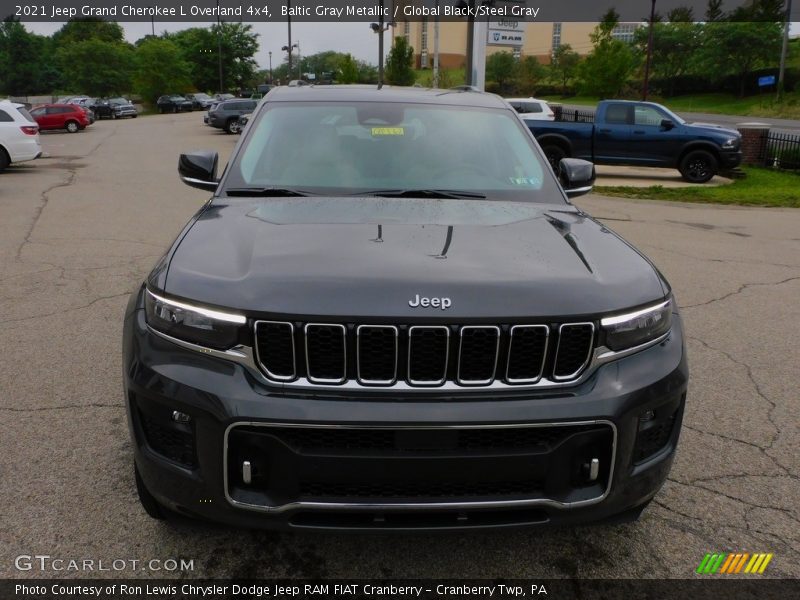 Baltic Gray Metallic / Global Black/Steel Gray 2021 Jeep Grand Cherokee L Overland 4x4