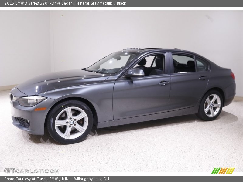 Mineral Grey Metallic / Black 2015 BMW 3 Series 320i xDrive Sedan