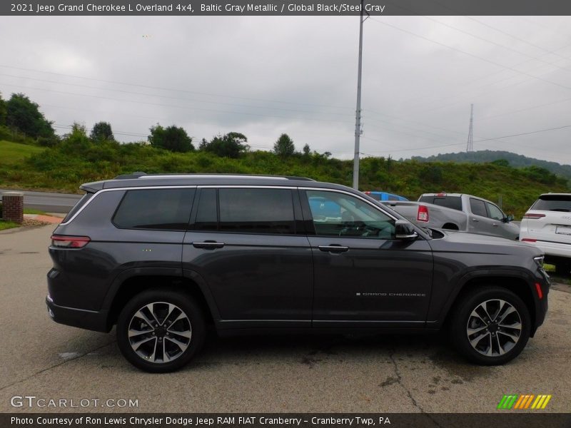 Baltic Gray Metallic / Global Black/Steel Gray 2021 Jeep Grand Cherokee L Overland 4x4