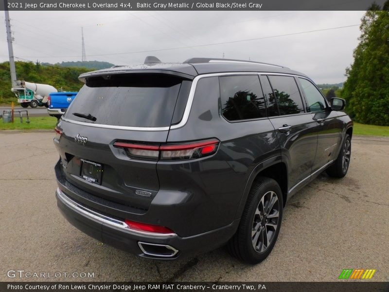 Baltic Gray Metallic / Global Black/Steel Gray 2021 Jeep Grand Cherokee L Overland 4x4