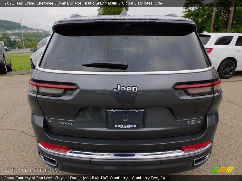 Baltic Gray Metallic / Global Black/Steel Gray 2021 Jeep Grand Cherokee L Overland 4x4