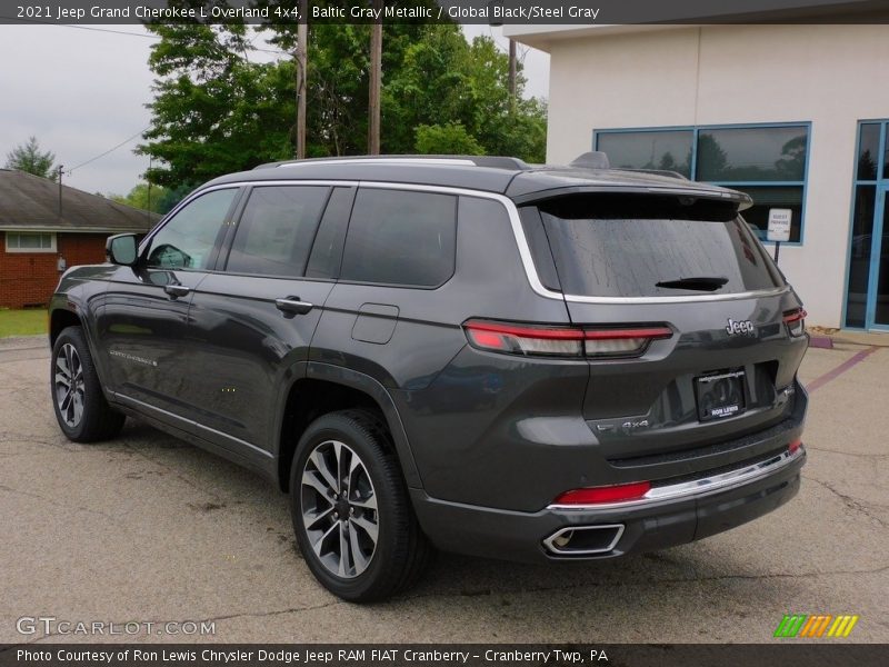 Baltic Gray Metallic / Global Black/Steel Gray 2021 Jeep Grand Cherokee L Overland 4x4