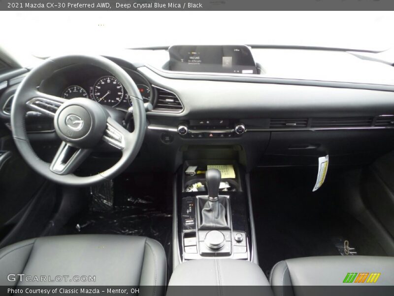 Deep Crystal Blue Mica / Black 2021 Mazda CX-30 Preferred AWD