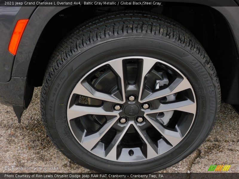 Baltic Gray Metallic / Global Black/Steel Gray 2021 Jeep Grand Cherokee L Overland 4x4