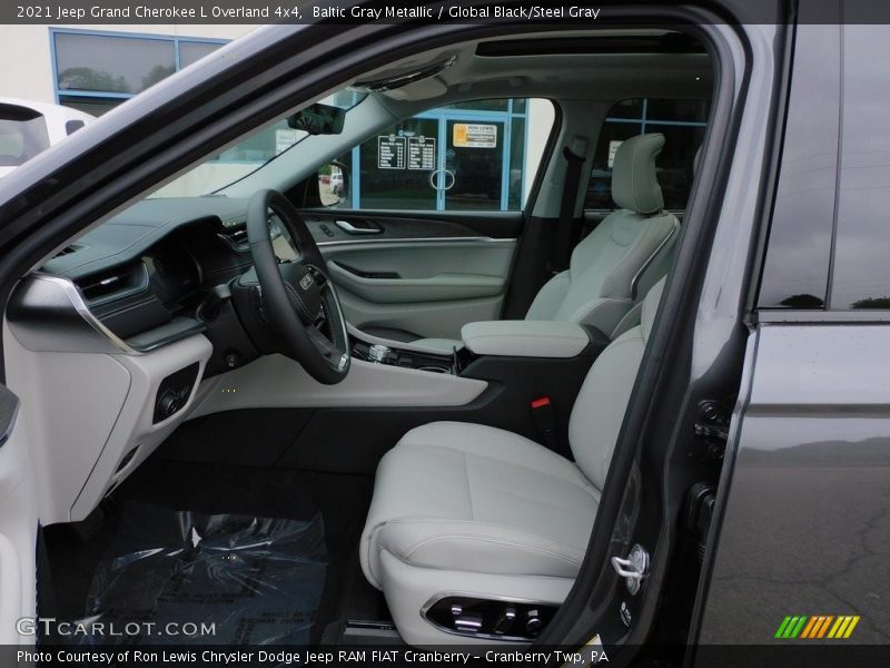 Baltic Gray Metallic / Global Black/Steel Gray 2021 Jeep Grand Cherokee L Overland 4x4