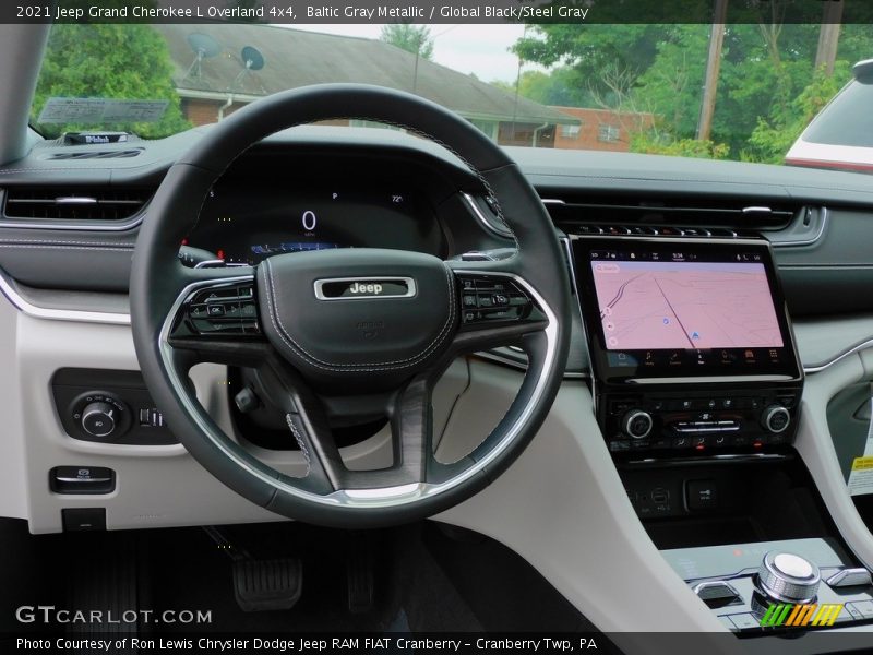 Baltic Gray Metallic / Global Black/Steel Gray 2021 Jeep Grand Cherokee L Overland 4x4