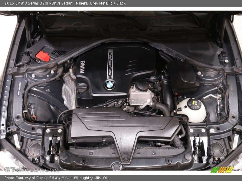 Mineral Grey Metallic / Black 2015 BMW 3 Series 320i xDrive Sedan