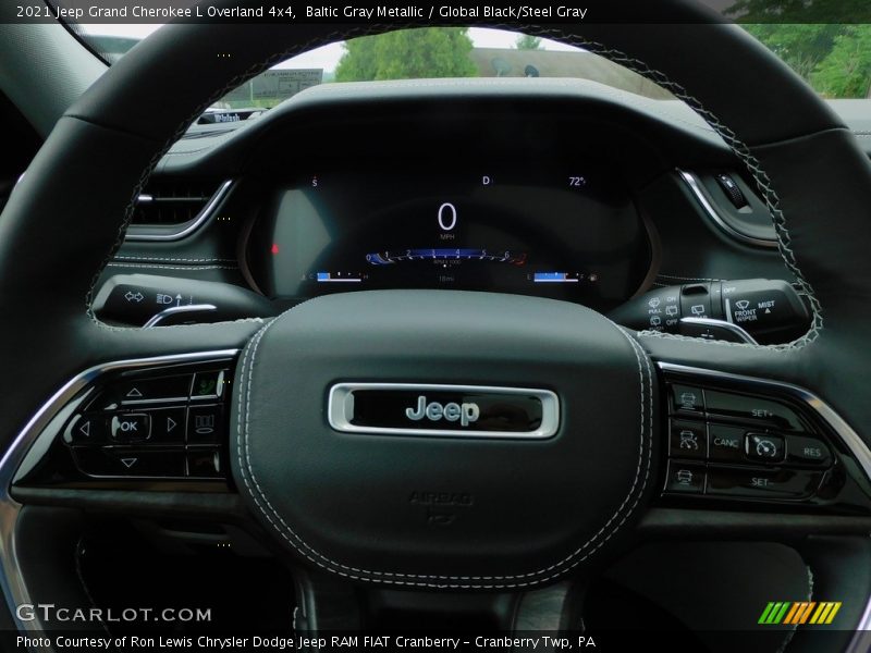 Baltic Gray Metallic / Global Black/Steel Gray 2021 Jeep Grand Cherokee L Overland 4x4
