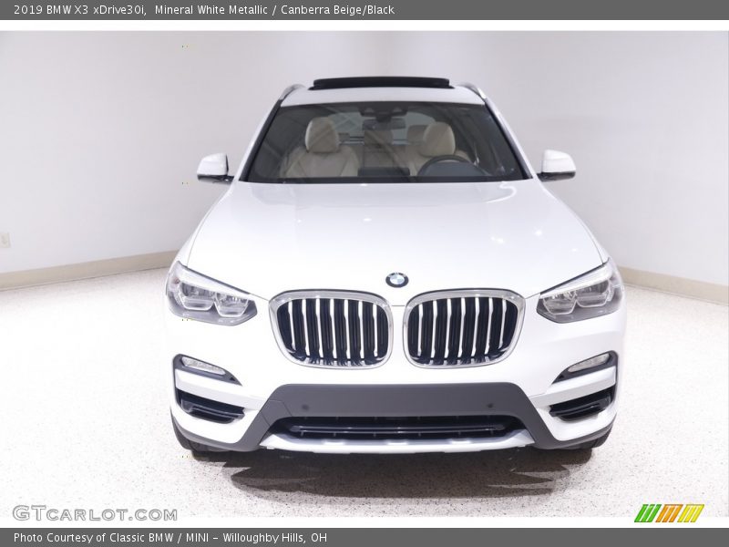 Mineral White Metallic / Canberra Beige/Black 2019 BMW X3 xDrive30i