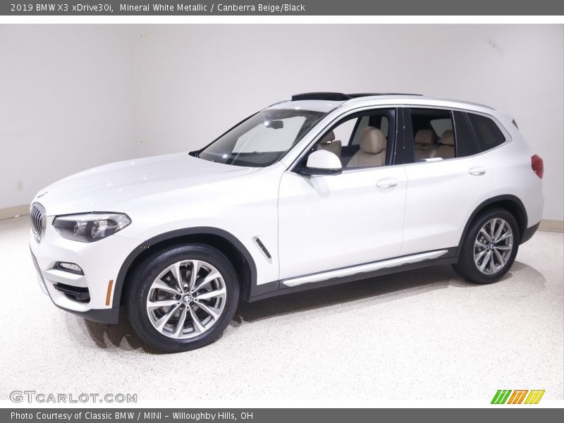 Mineral White Metallic / Canberra Beige/Black 2019 BMW X3 xDrive30i