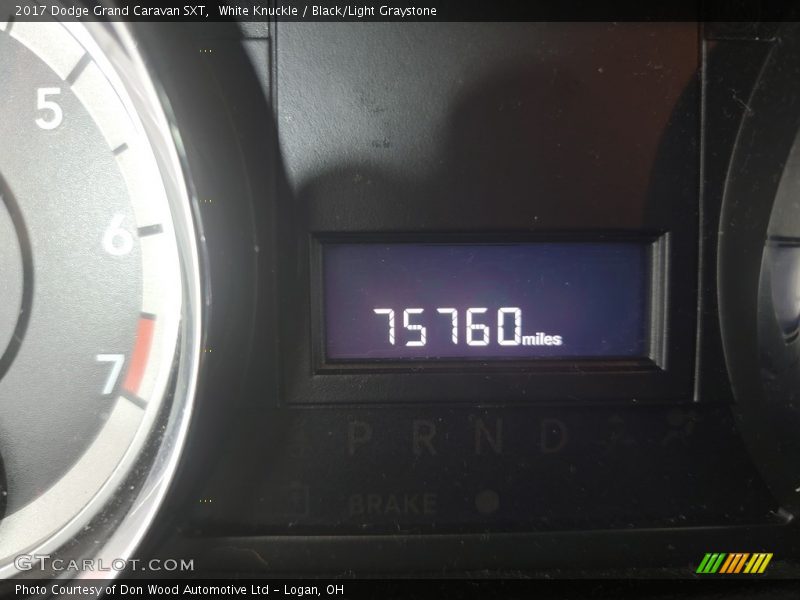 White Knuckle / Black/Light Graystone 2017 Dodge Grand Caravan SXT