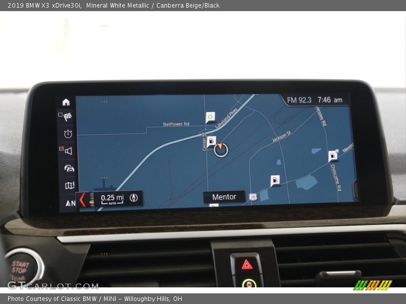 Mineral White Metallic / Canberra Beige/Black 2019 BMW X3 xDrive30i