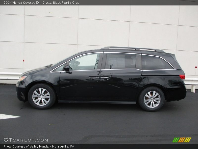 Crystal Black Pearl / Gray 2014 Honda Odyssey EX