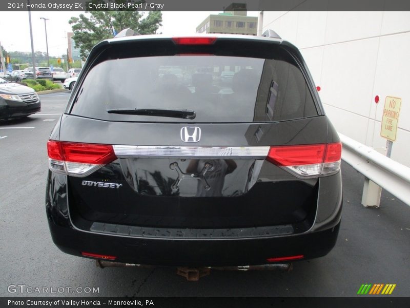 Crystal Black Pearl / Gray 2014 Honda Odyssey EX