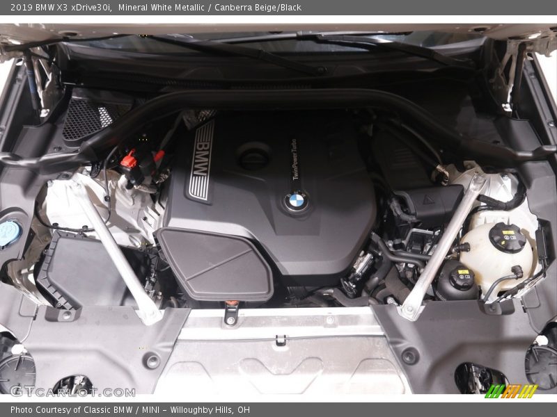 Mineral White Metallic / Canberra Beige/Black 2019 BMW X3 xDrive30i