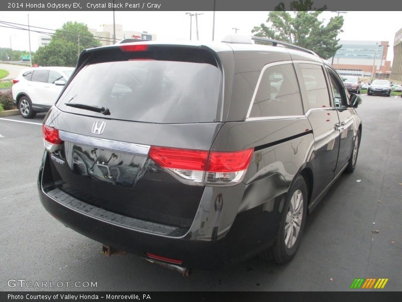 Crystal Black Pearl / Gray 2014 Honda Odyssey EX