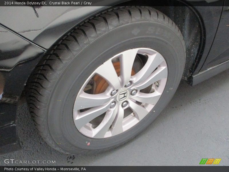 Crystal Black Pearl / Gray 2014 Honda Odyssey EX