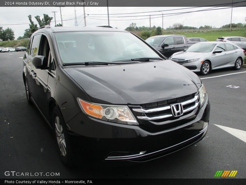 Crystal Black Pearl / Gray 2014 Honda Odyssey EX