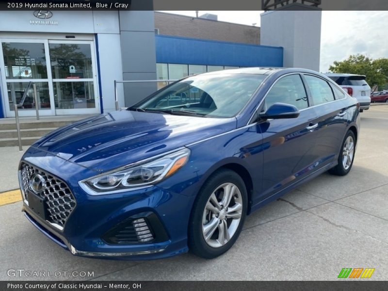 Blue / Gray 2019 Hyundai Sonata Limited