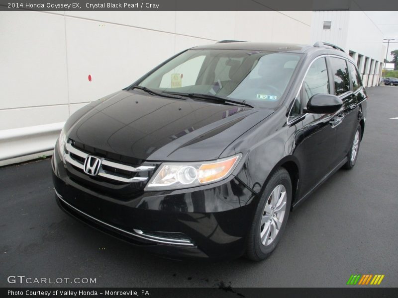Crystal Black Pearl / Gray 2014 Honda Odyssey EX