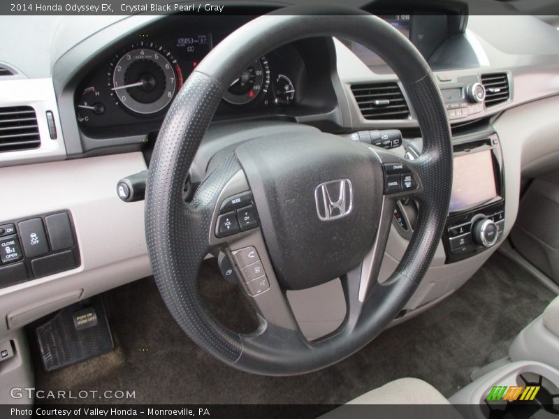 Crystal Black Pearl / Gray 2014 Honda Odyssey EX