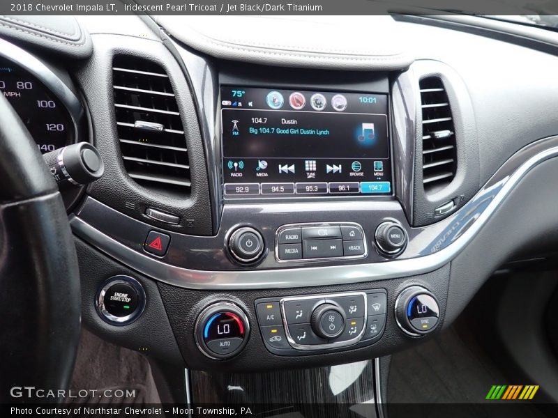 Iridescent Pearl Tricoat / Jet Black/Dark Titanium 2018 Chevrolet Impala LT