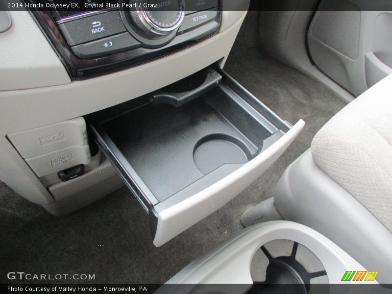 Crystal Black Pearl / Gray 2014 Honda Odyssey EX
