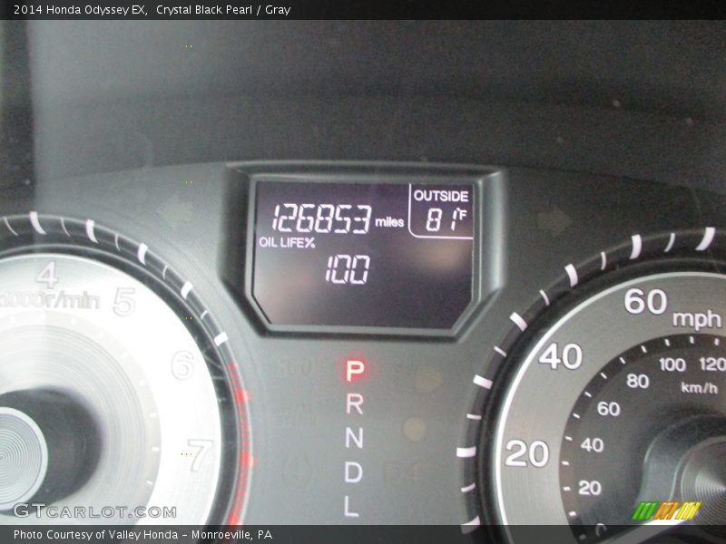 Crystal Black Pearl / Gray 2014 Honda Odyssey EX