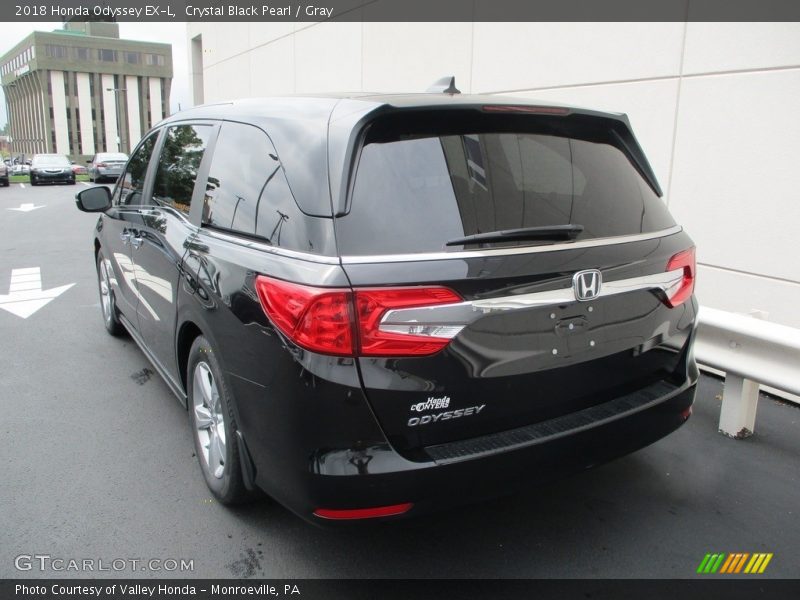 Crystal Black Pearl / Gray 2018 Honda Odyssey EX-L