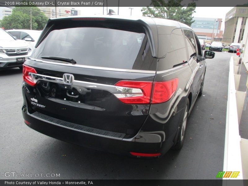 Crystal Black Pearl / Gray 2018 Honda Odyssey EX-L