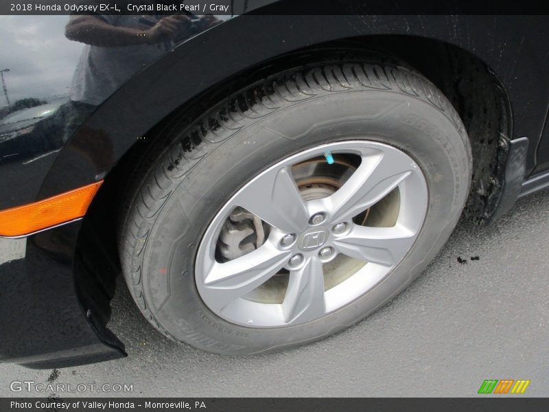 Crystal Black Pearl / Gray 2018 Honda Odyssey EX-L