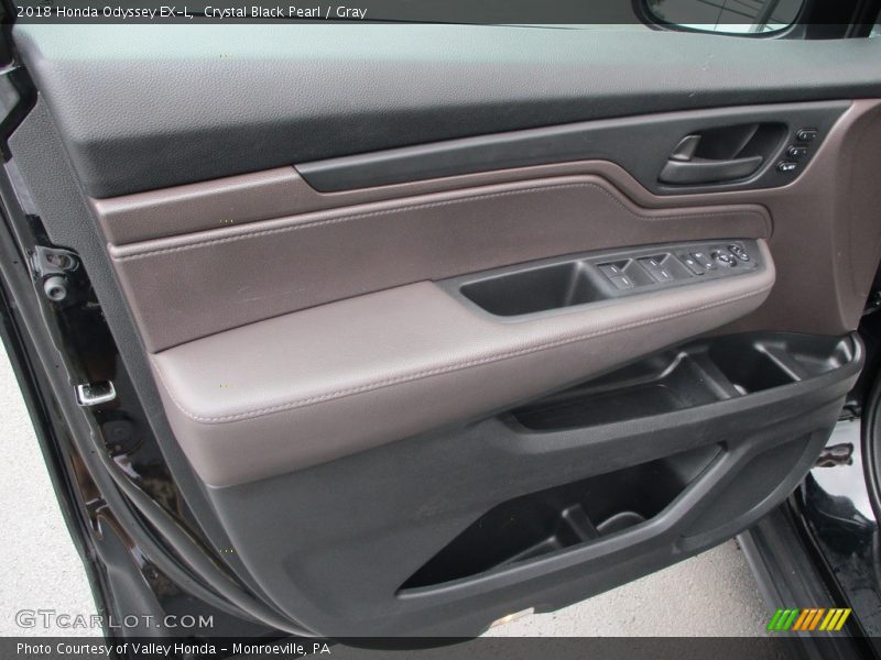Crystal Black Pearl / Gray 2018 Honda Odyssey EX-L