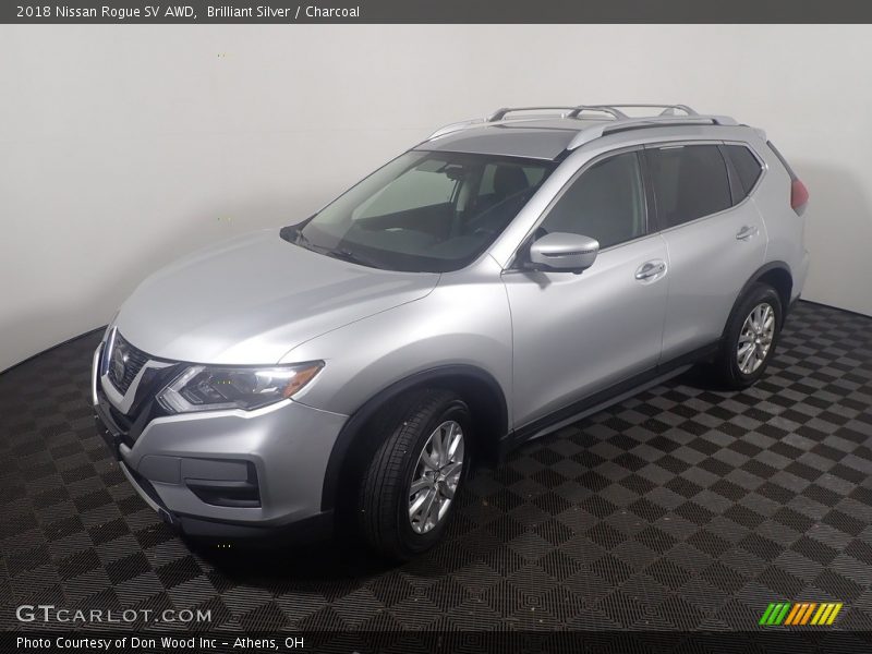Brilliant Silver / Charcoal 2018 Nissan Rogue SV AWD