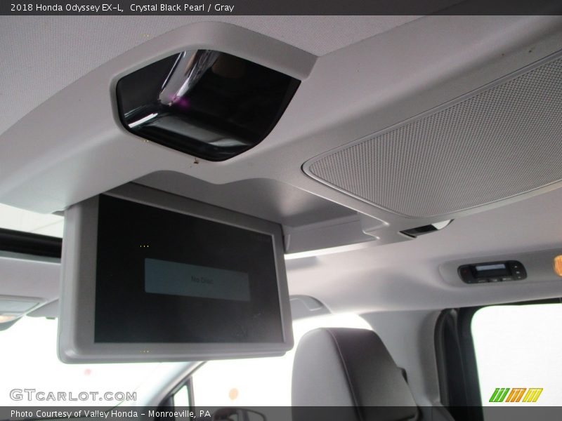 Crystal Black Pearl / Gray 2018 Honda Odyssey EX-L