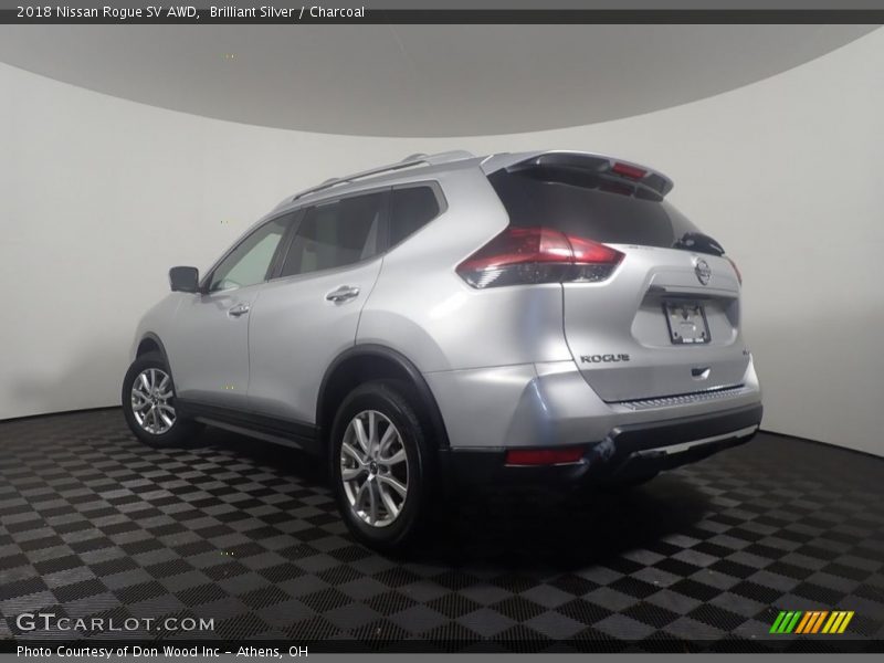 Brilliant Silver / Charcoal 2018 Nissan Rogue SV AWD