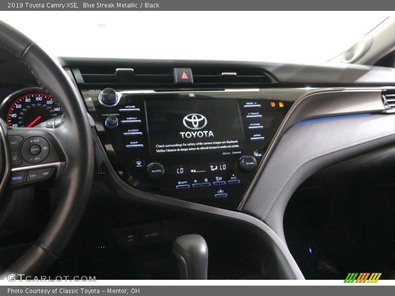 Blue Streak Metallic / Black 2019 Toyota Camry XSE