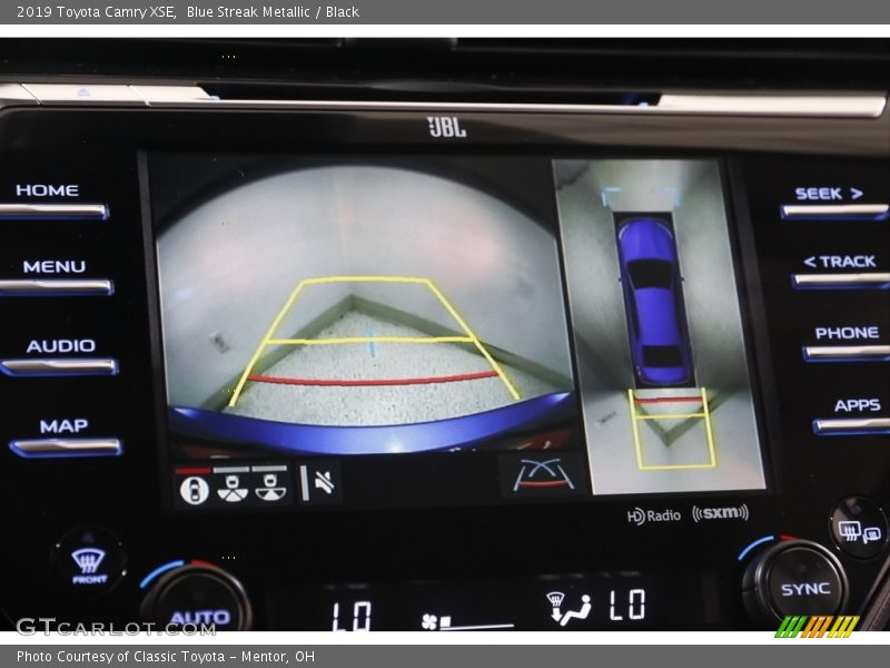 Blue Streak Metallic / Black 2019 Toyota Camry XSE