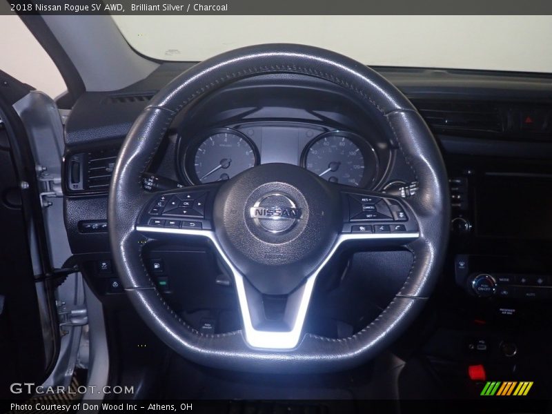 Brilliant Silver / Charcoal 2018 Nissan Rogue SV AWD