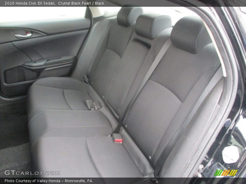 Crystal Black Pearl / Black 2016 Honda Civic EX Sedan