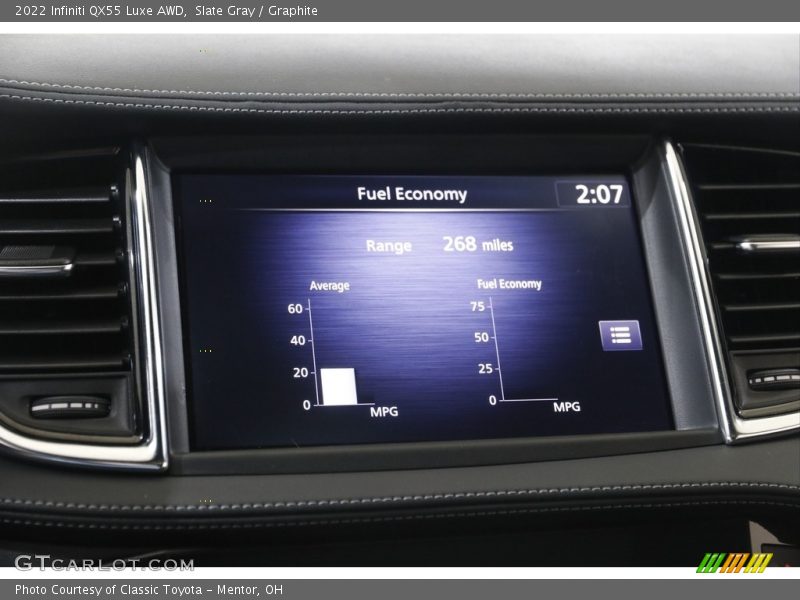 Slate Gray / Graphite 2022 Infiniti QX55 Luxe AWD
