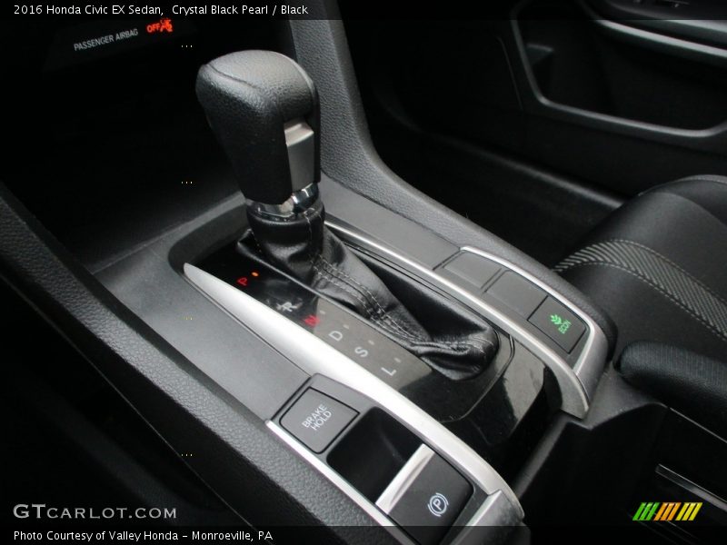 Crystal Black Pearl / Black 2016 Honda Civic EX Sedan