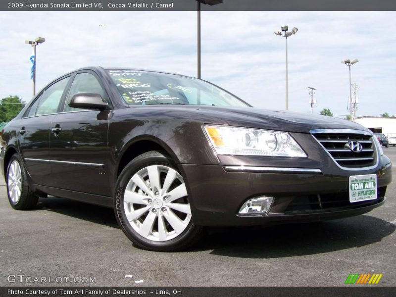 Cocoa Metallic / Camel 2009 Hyundai Sonata Limited V6