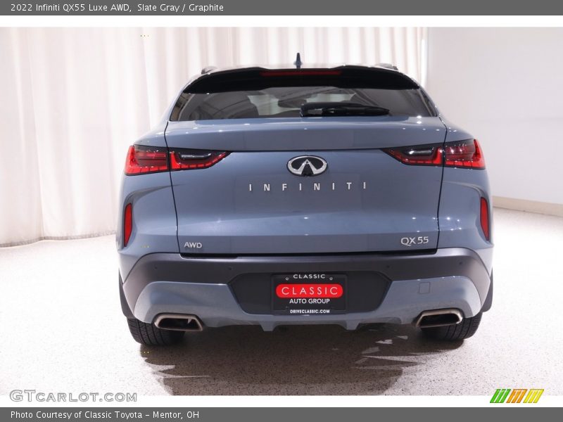 Slate Gray / Graphite 2022 Infiniti QX55 Luxe AWD